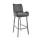 Armen Living Panama 26" Counter Height Bar Stool in Charcoal Fabric and Black Finish LCPMBACH26 - alternate 1